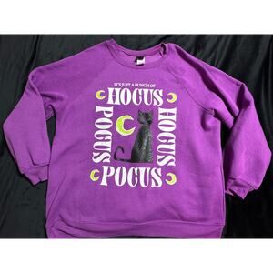 Disney HOCUS POCUS Juniors Purple Sweatshirt XXL